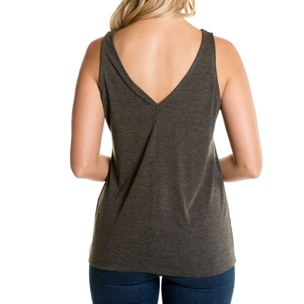 Gray Reversible Tank Top
